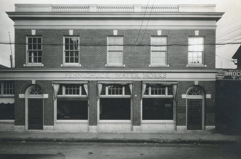 Photo of Pennichuck's first office on High St. in Nashua, NH.