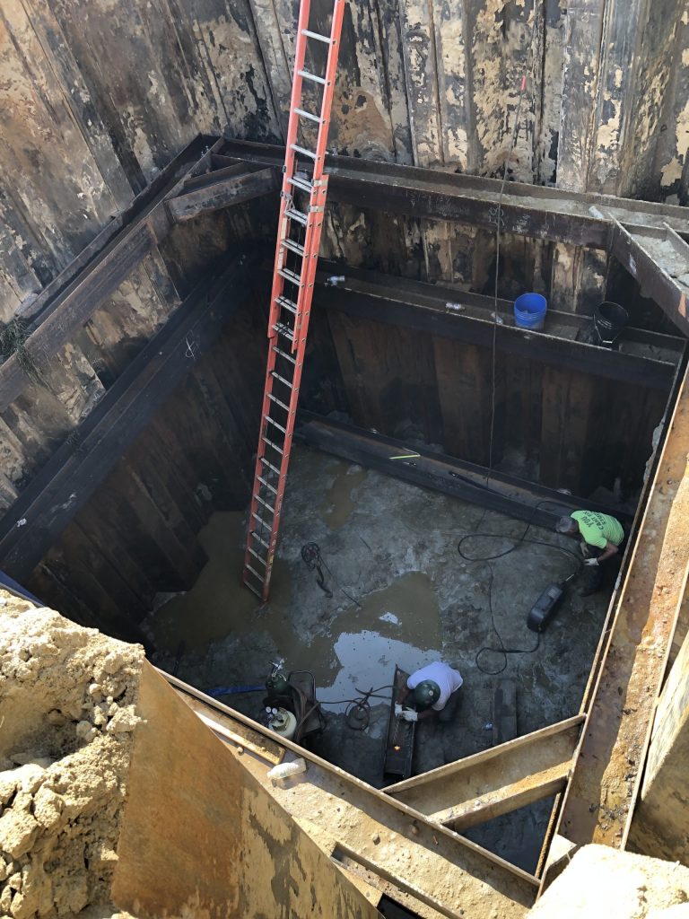 Photo of workers on the Merrimack River Intake Project, 2019.