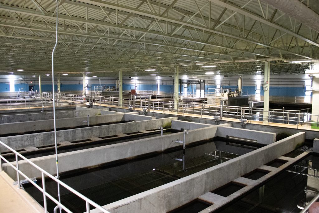 Photo of inside the Water Treatment Plant.